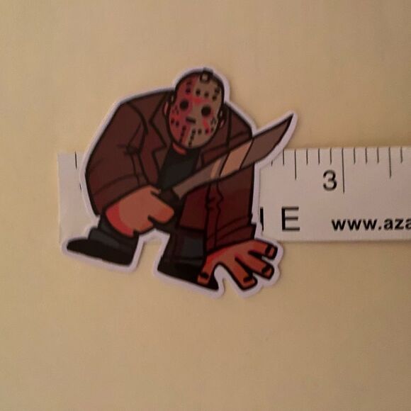 FRIDAY THE 13TH JASON VOORHES STICKER HORROR gore psycho killer slasher classic - Picture 3 of 5